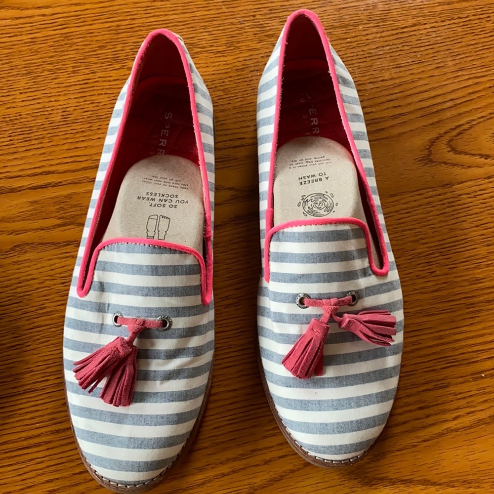 Sperrys striped loafers